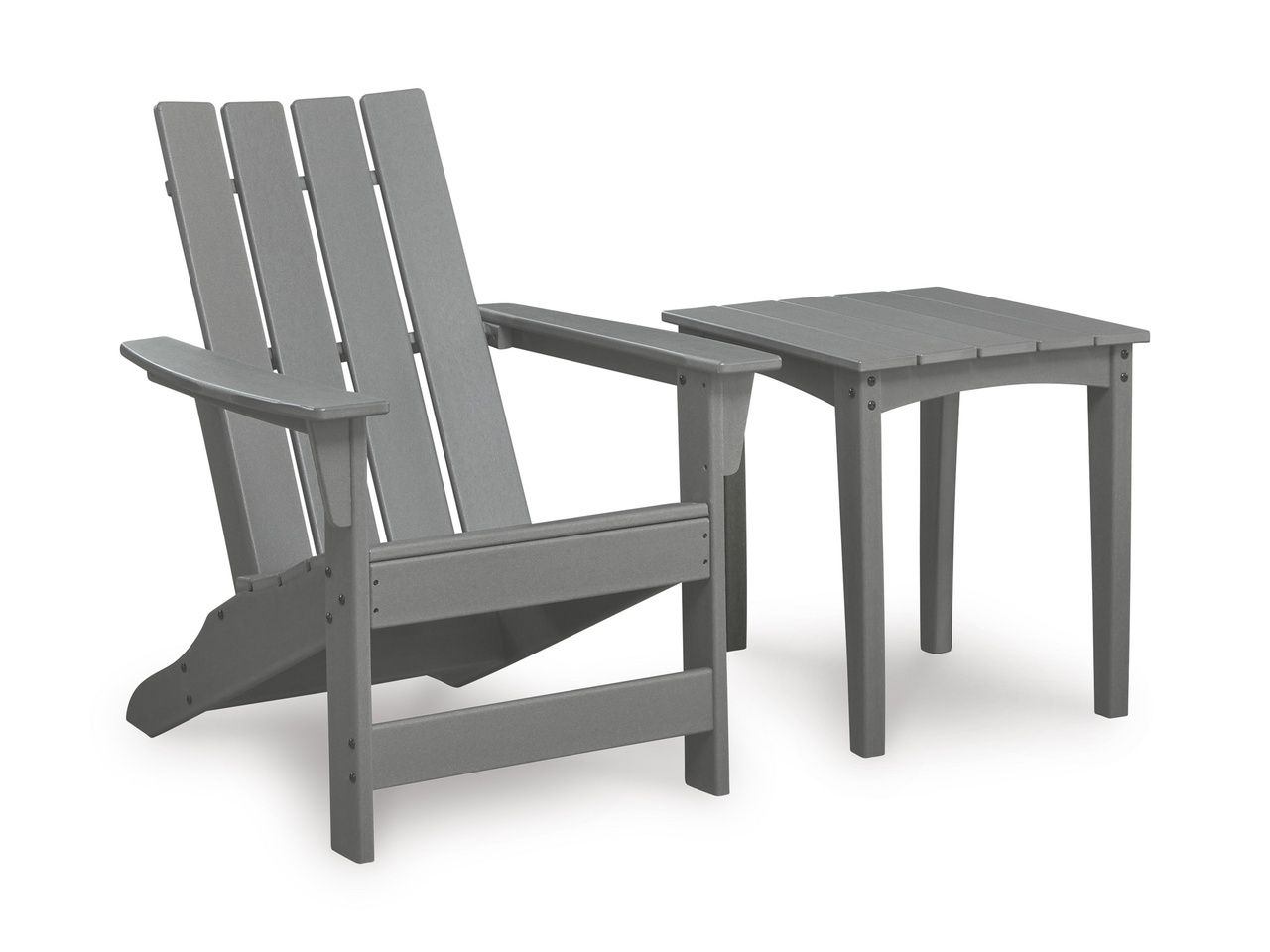 Lone View Bay Adirondack Chair In Gray P803898