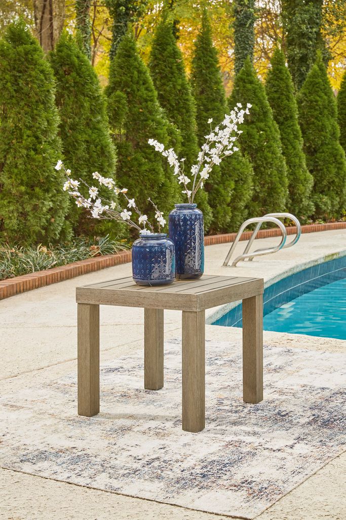 Silo Point Brown Square End Table P804702
