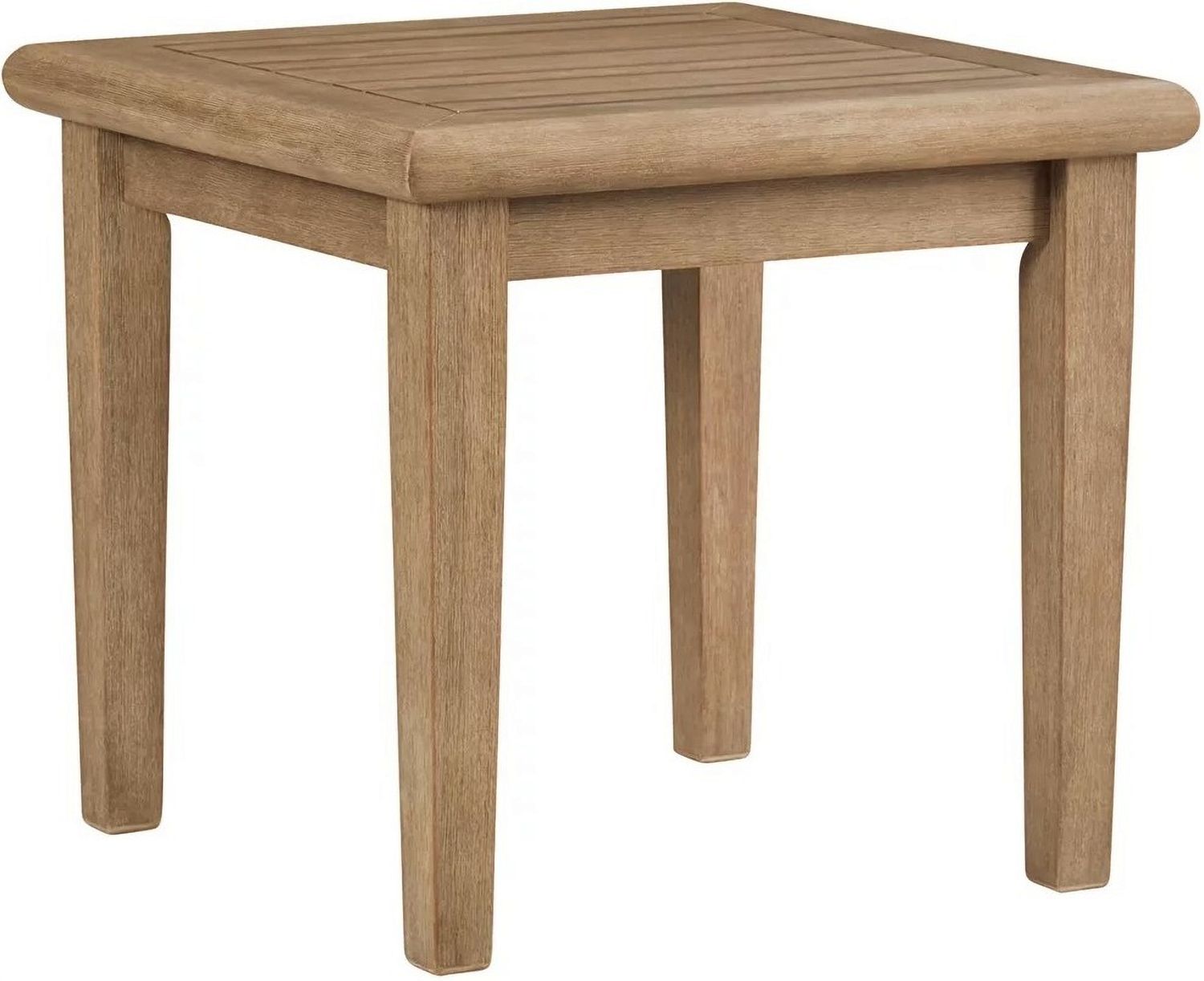 Gerianne Grayish Brown Outdoor Square End Table P805702