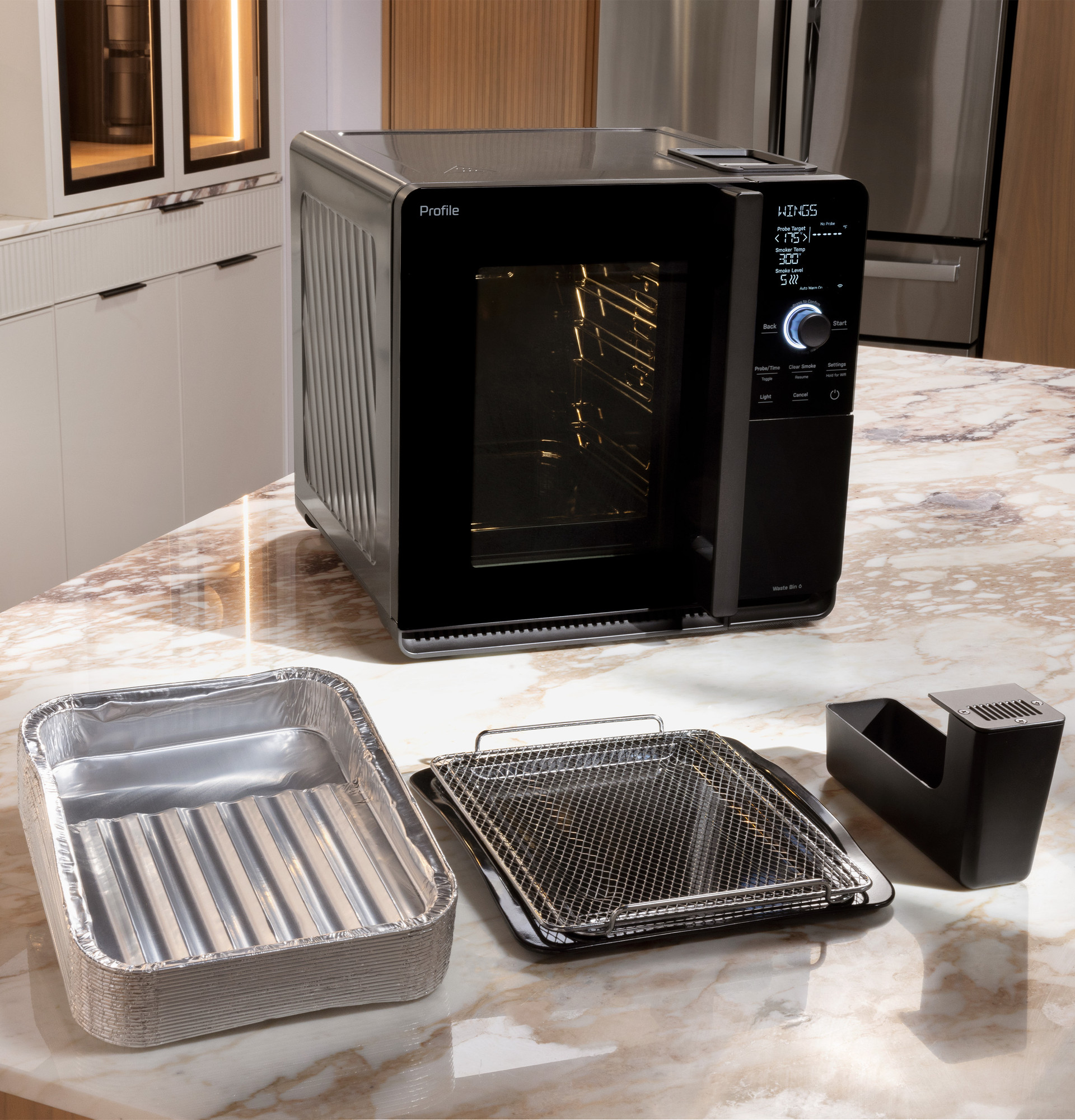 GE Profile⢠Smart Indoor Pellet Smoker Accessories Bundle P9SBCAS6WBB