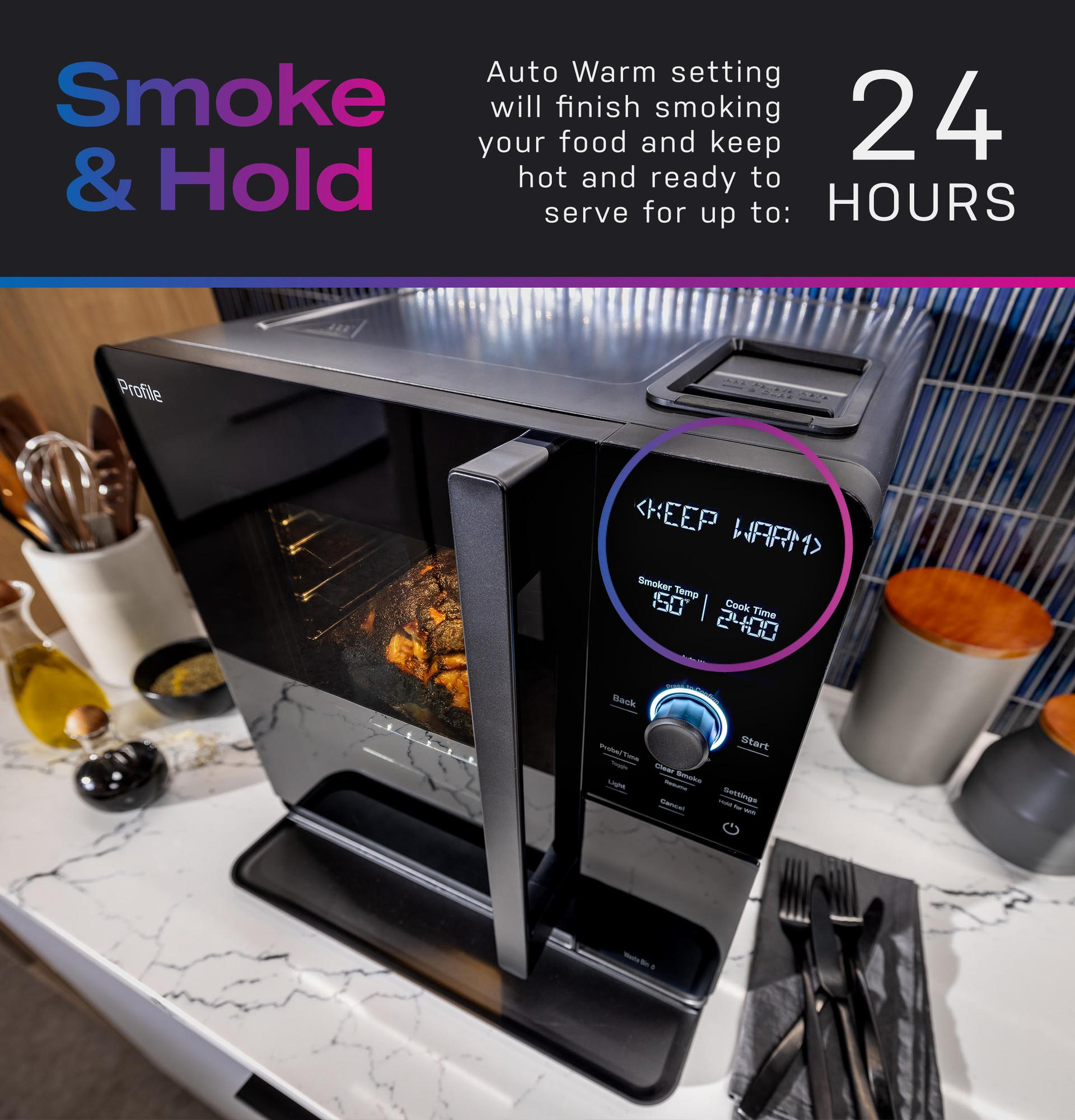 GE Profile⢠Smart Indoor Pellet Smoker Accessories Bundle P9SBCAS6WBB