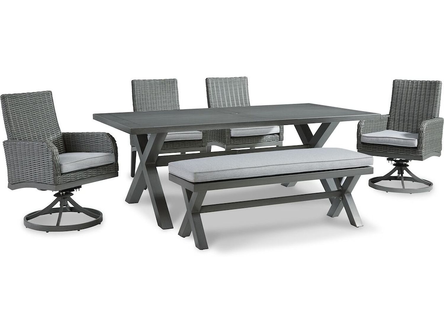 Elite Park Gray Bench Cushion PA518022