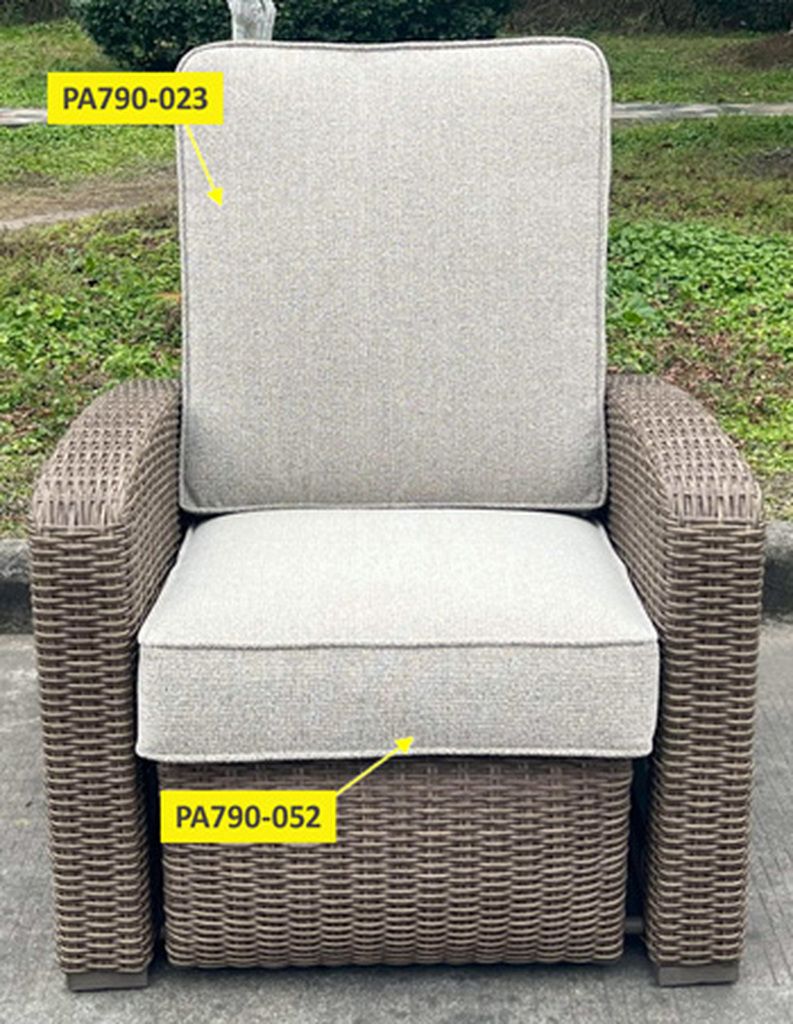Revare Beach Seat Cushion In Beige PA790052