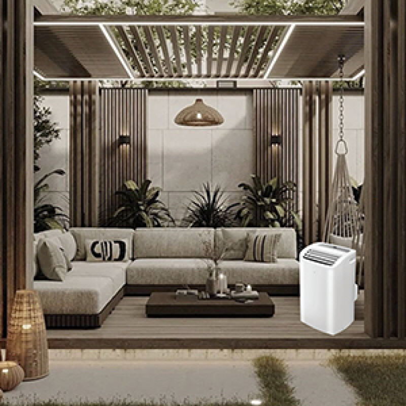 16000Btu PORTABLE AIR CONDITIONER Cool and Heat Indoor 700sf AutoSwing 110V PAC162R, product image 5 of 8