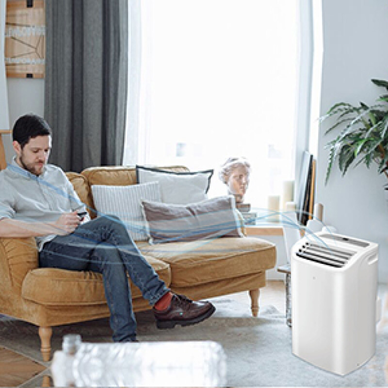 16000Btu PORTABLE AIR CONDITIONER Cool and Heat Indoor 700sf AutoSwing 110V PAC162R, product image 8 of 8