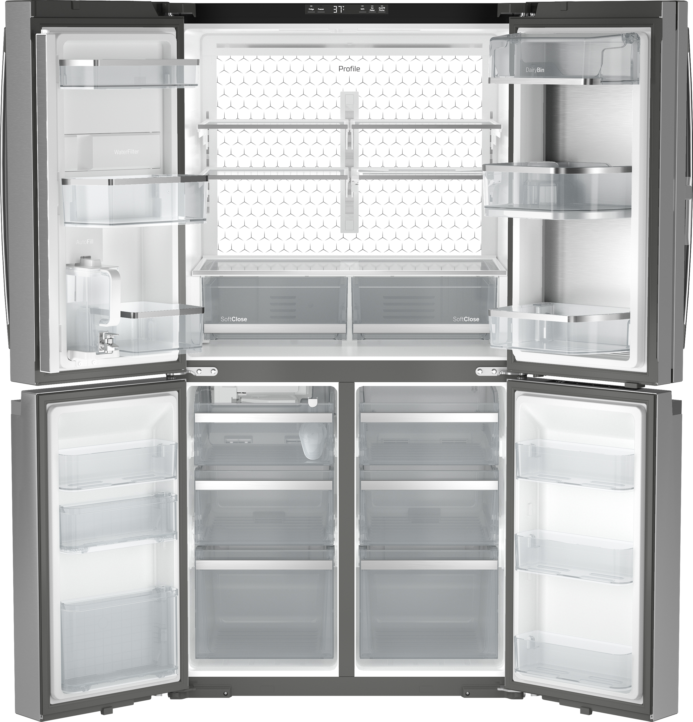 28.4 Cu. Ft. Quad-Door Refrigerator with Dual-Dispense AutoFill Pitcher and Door in Door view 19
