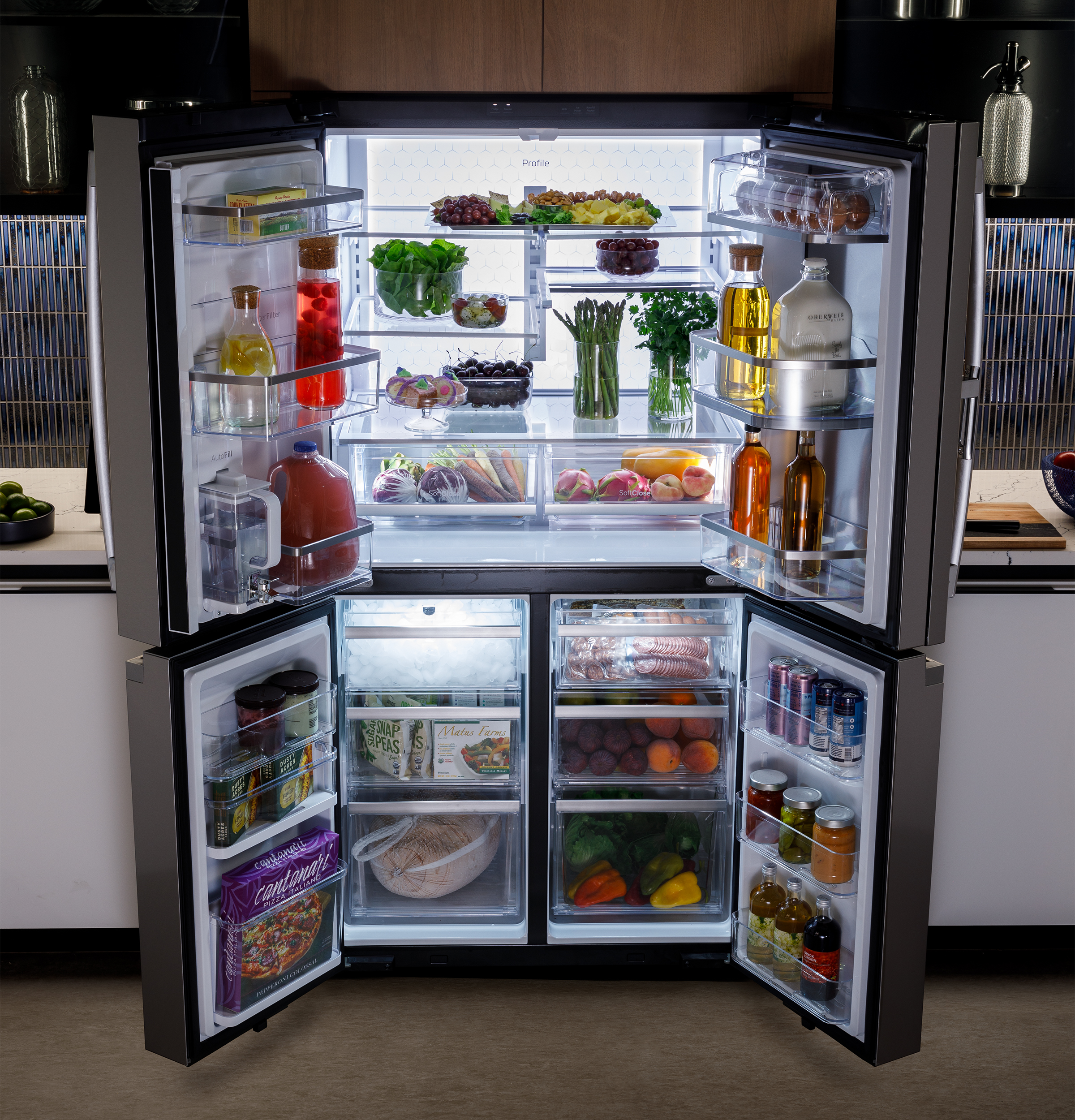 28.4 Cu. Ft. Quad-Door Refrigerator with Dual-Dispense AutoFill Pitcher and Door in Door view 25