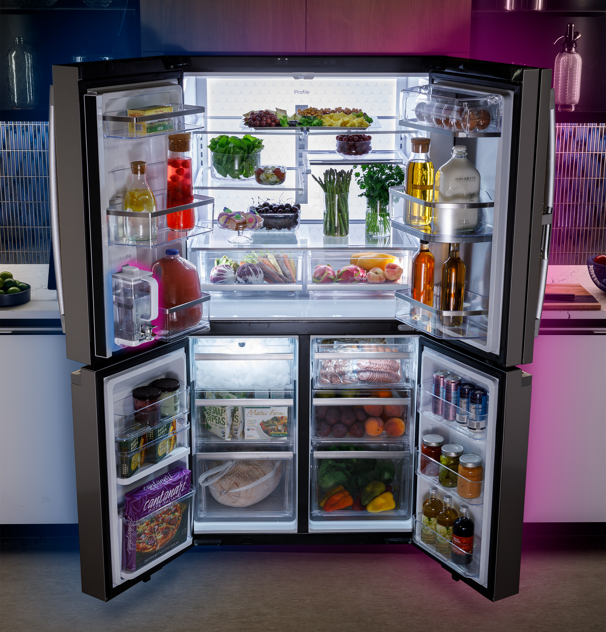 28.4 Cu. Ft. Quad-Door Refrigerator with Dual-Dispense AutoFill Pitcher and Door in Door view 11