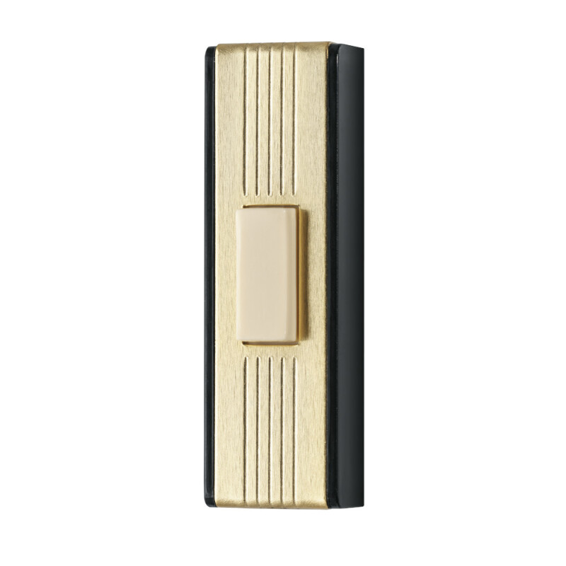 Lighted Rectangular Gold Anodized Pushbutton PB10LGL