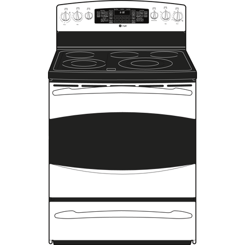 30" Free-Standing Electric Range with Warming Drawer PB900SPSS, product image 2 of 3
