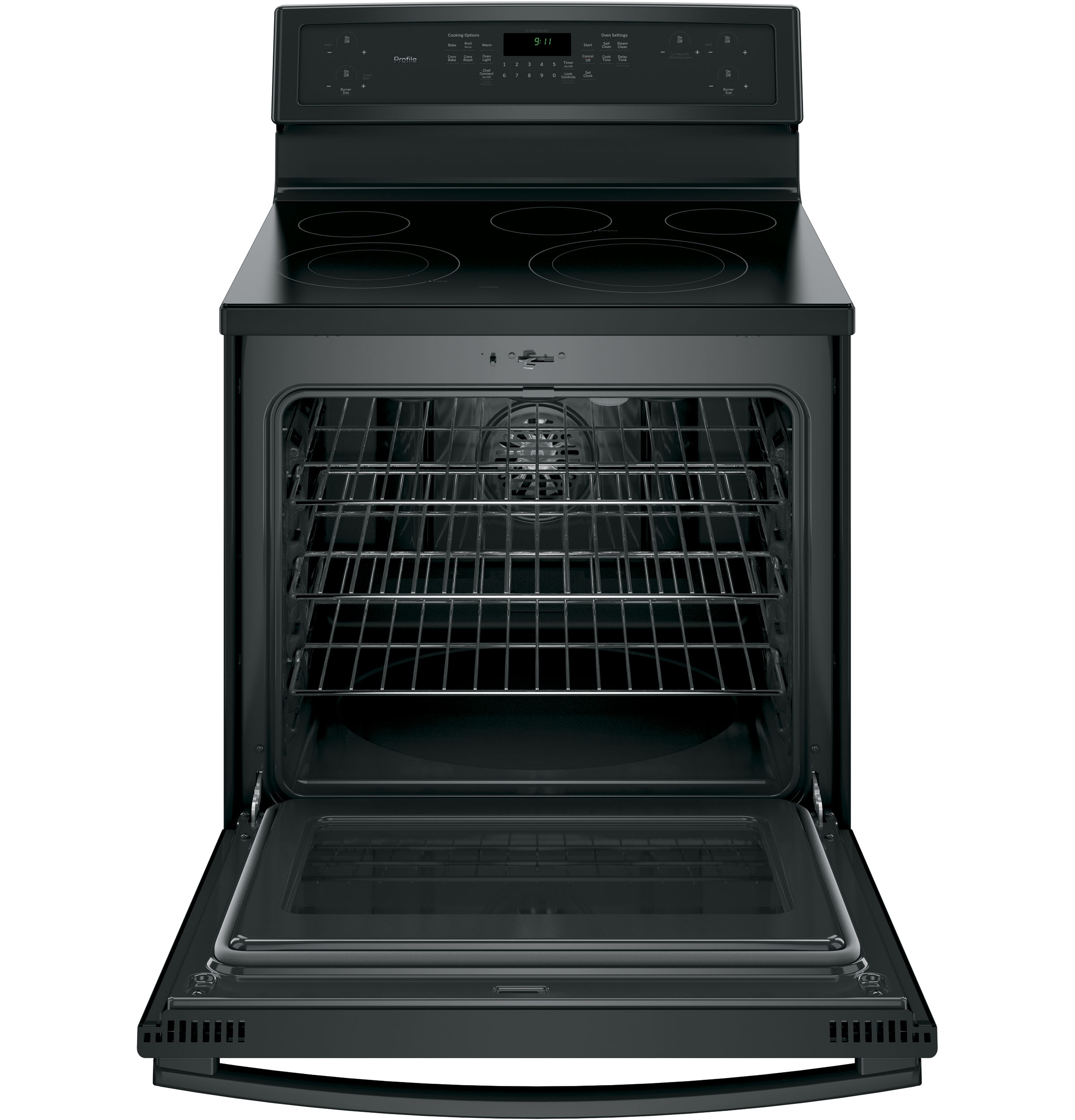 Series 30" Free-Standing Electric Convection Range PB911DJBB, product image 3 of 14