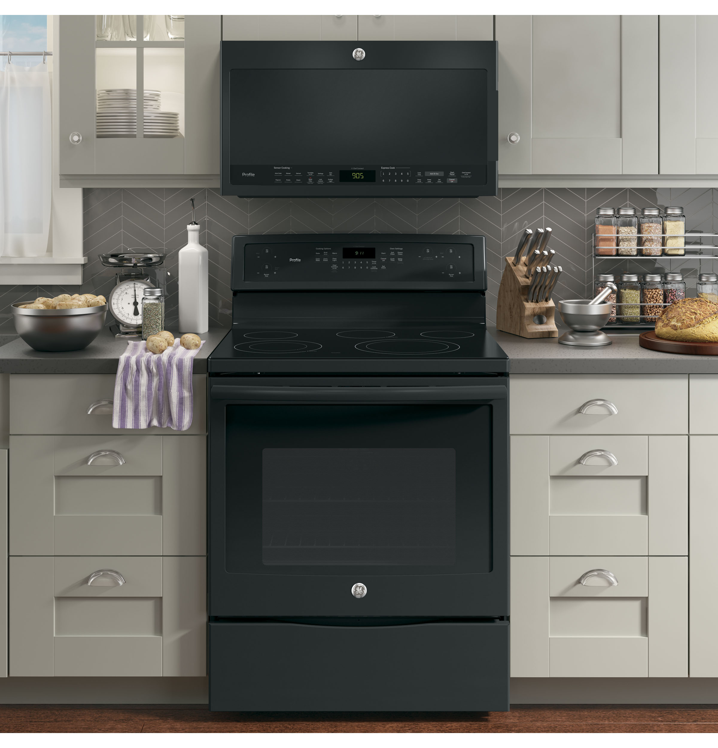 Series 30" Free-Standing Electric Convection Range PB911DJBB, product image 10 of 14