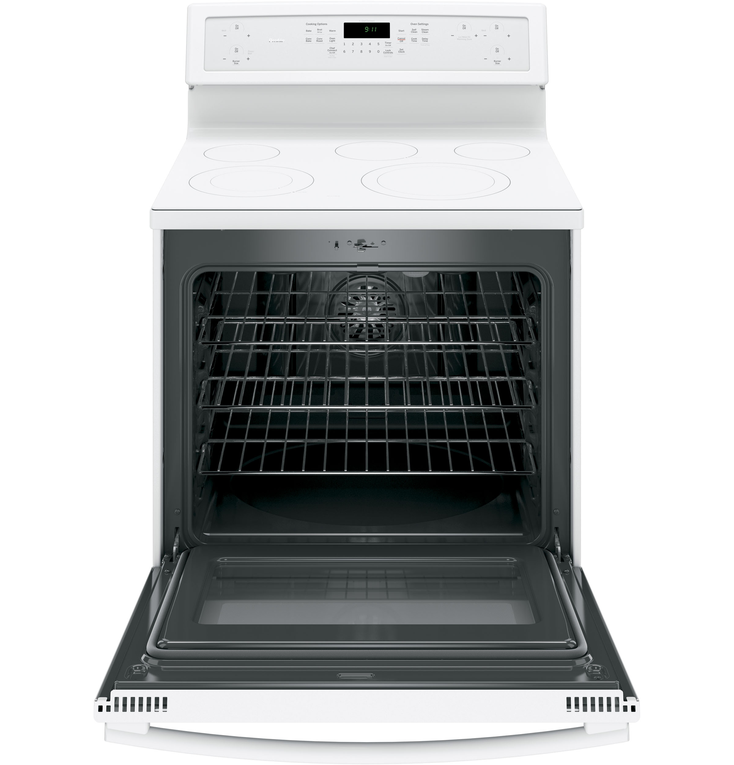 Series 30" Free-Standing Electric Convection Range PB911TJWW, product image 3 of 18