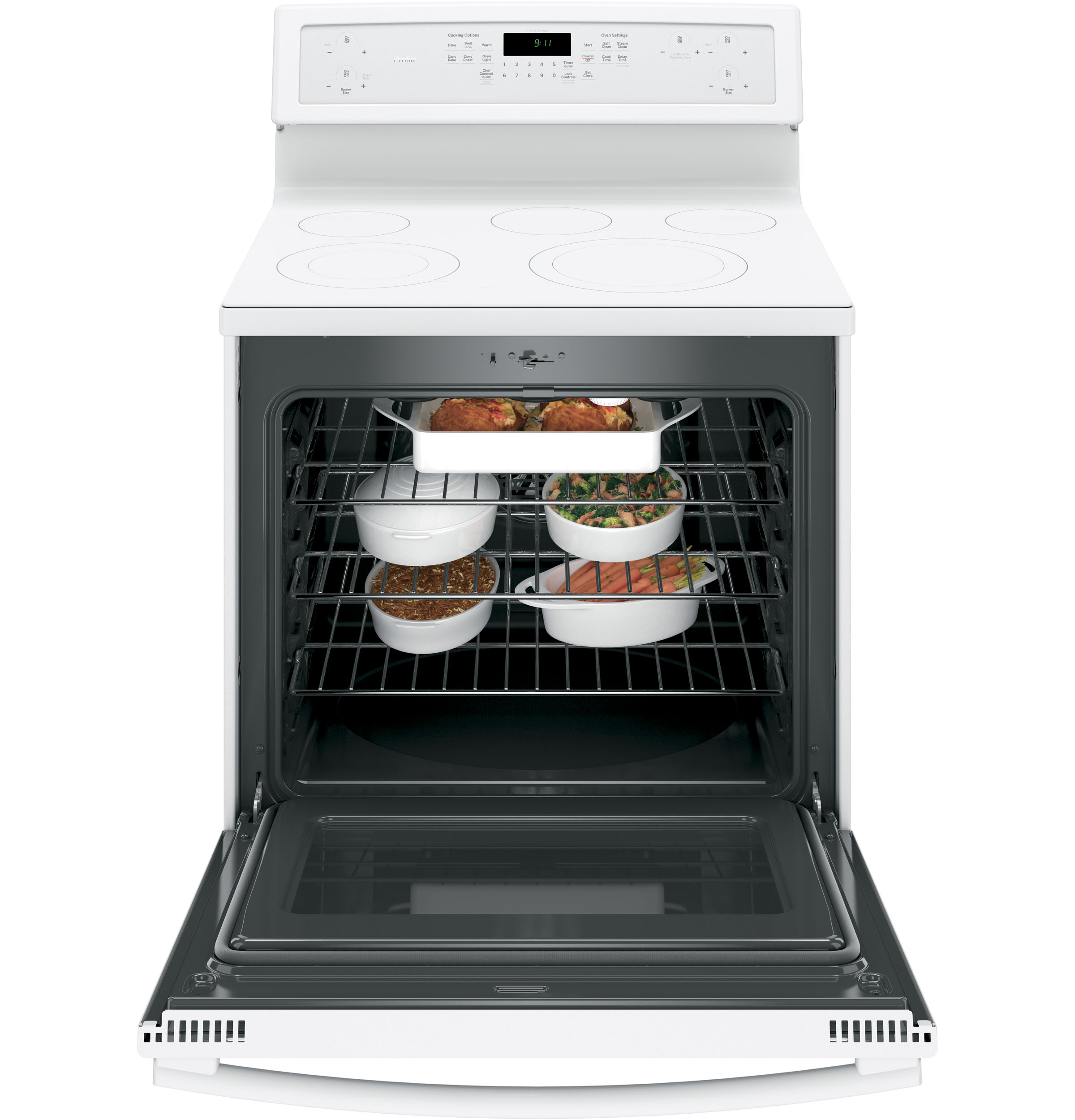 Series 30" Free-Standing Electric Convection Range PB911TJWW, product image 12 of 18