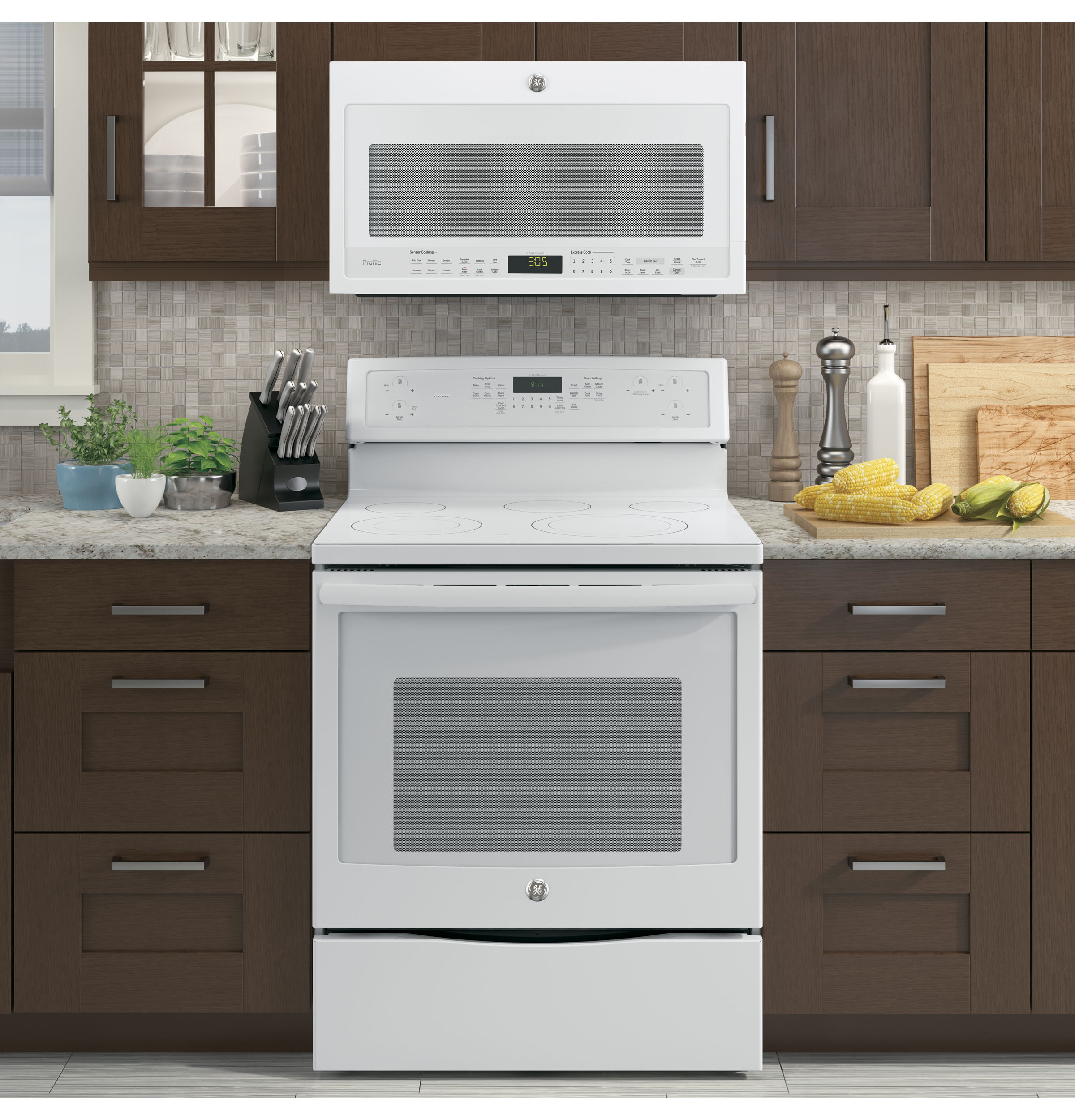 Series 30" Free-Standing Electric Convection Range PB911TJWW, product image 15 of 18