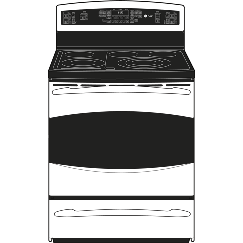 30" Free-Standing Electric Range PB920SPSS, product image 3 of 4