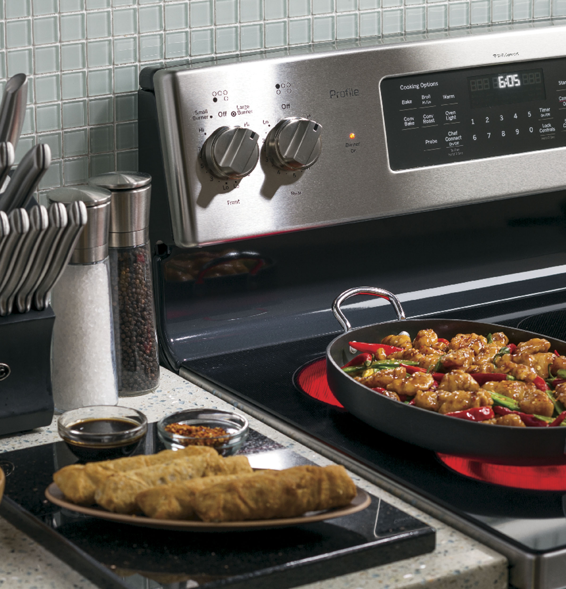 30" Smart Free-Standing Electric Convection Range PB930SLSS, product image 7 of 10