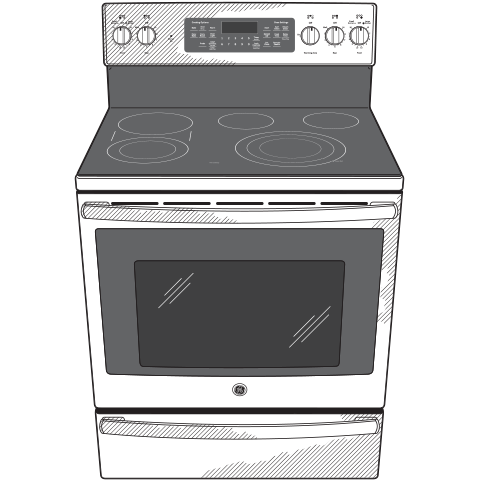 30" Smart Free-Standing Electric Convection Range PB930SLSS, product image 10 of 10