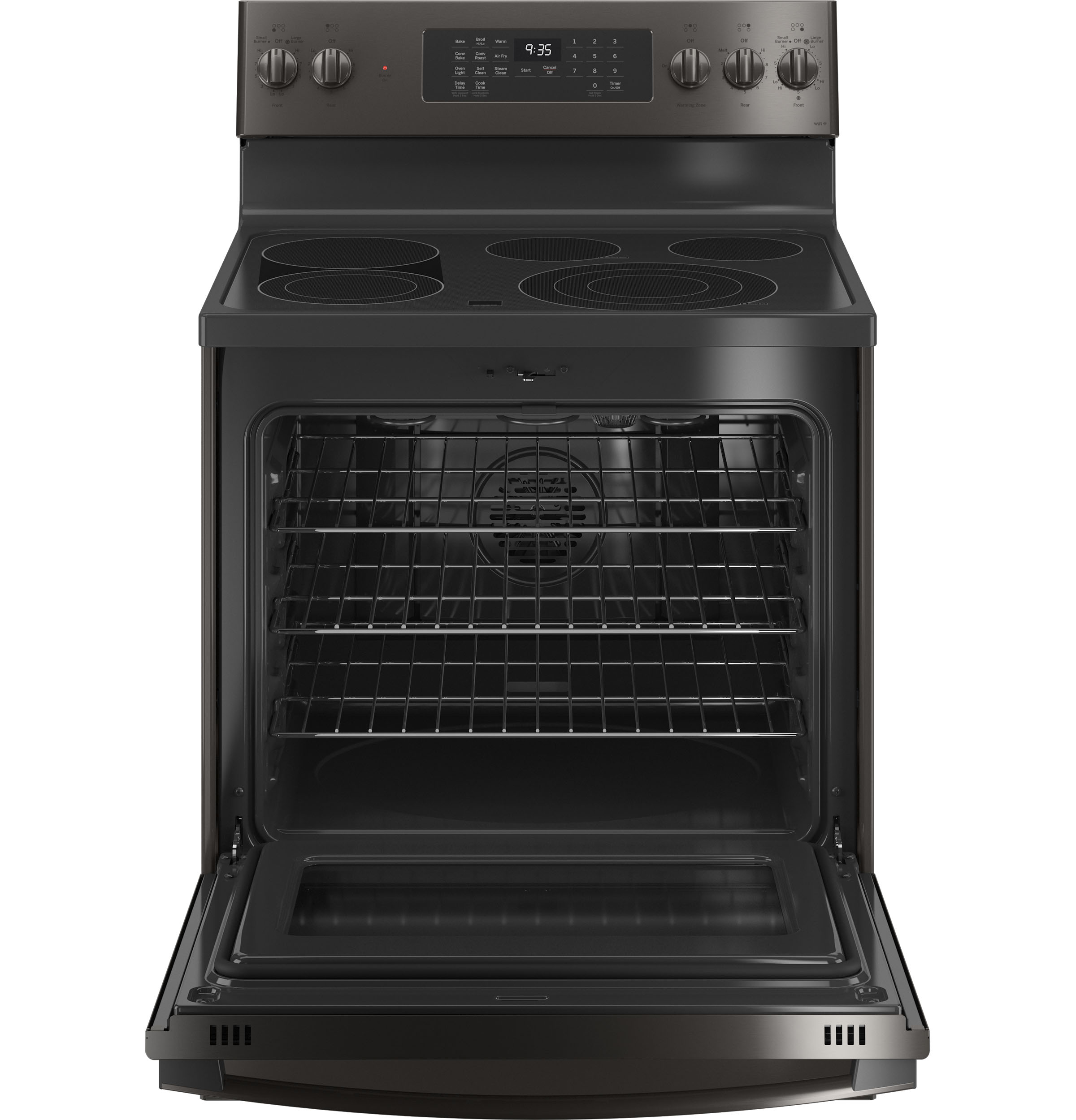 30" Smart Free-Standing Electric Convection Range with No Preheat Air Fry PB935BPTS, product image 2 of 9