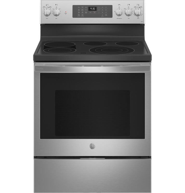 30" Smart Free-Standing Electric Convection Fingerprint Resistant Range with No Preheat Air Fry PB935YPFS