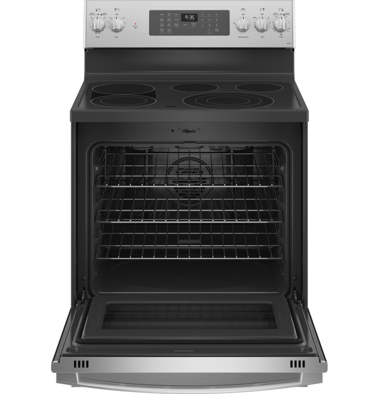 30" Smart Free-Standing Electric Convection Fingerprint Resistant Range with No Preheat Air Fry PB935YPFS, product image 2 of 9