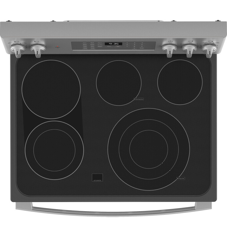 30" Smart Free-Standing Electric Convection Fingerprint Resistant Range with No Preheat Air Fry PB935YPFS, product image 5 of 9