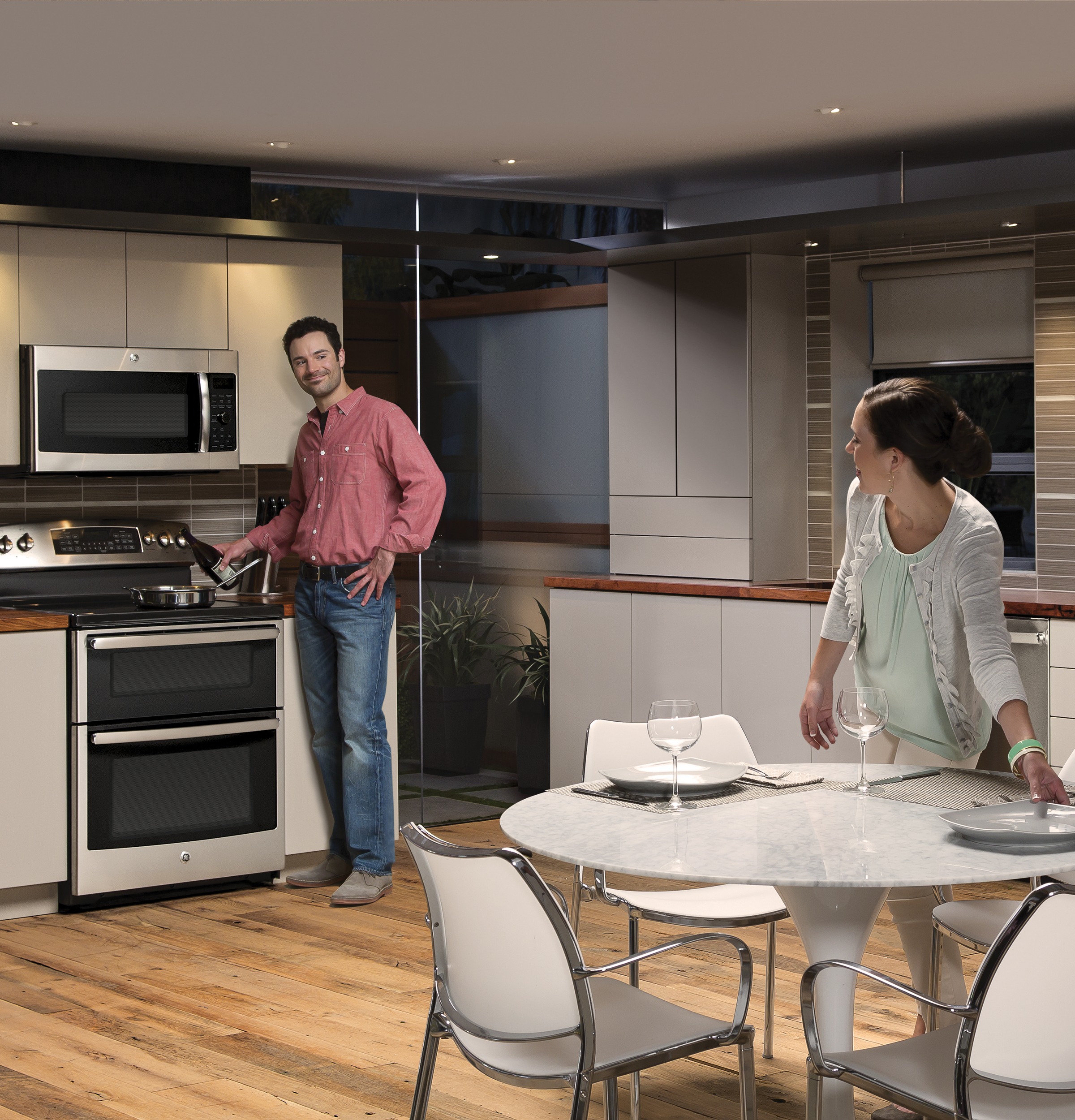 Series 30" Free-Standing Double Oven Range with Convection PB950SFSS, product image 2 of 22