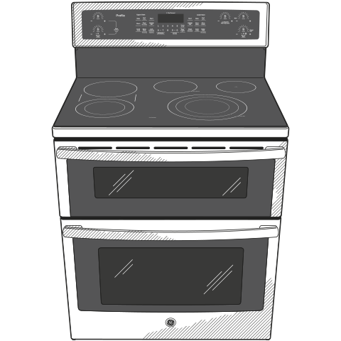 30" Free-Standing Electric Double Oven Convection Range PB960BJTS
