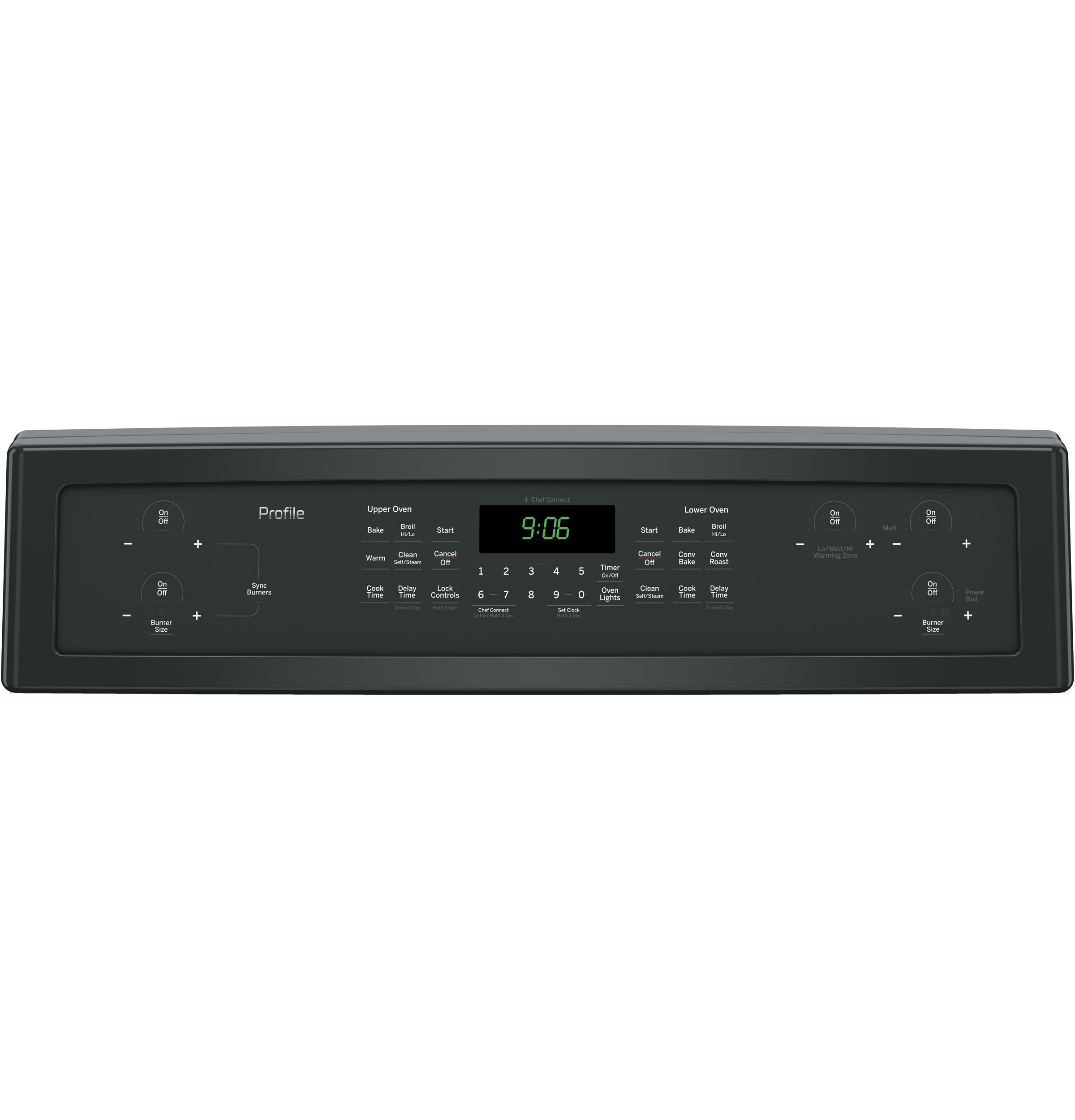 Series 30" Free-Standing Electric Double Oven Convection Range PB960DJBB, product image 2 of 13