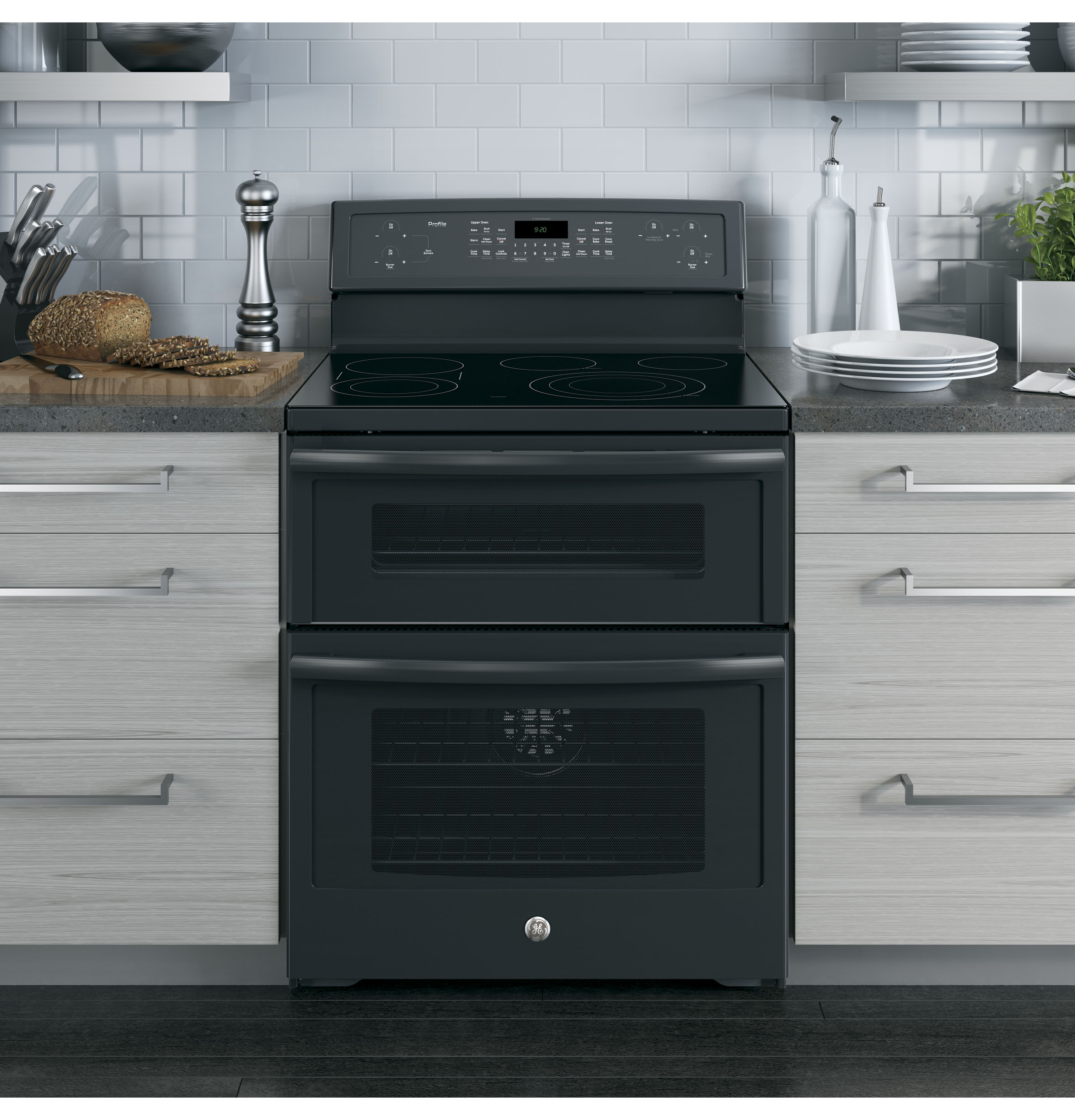 Series 30" Free-Standing Electric Double Oven Convection Range PB960DJBB, product image 9 of 13