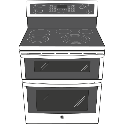 Series 30" Free-Standing Electric Double Oven Convection Range PB960DJBB, product image 13 of 13