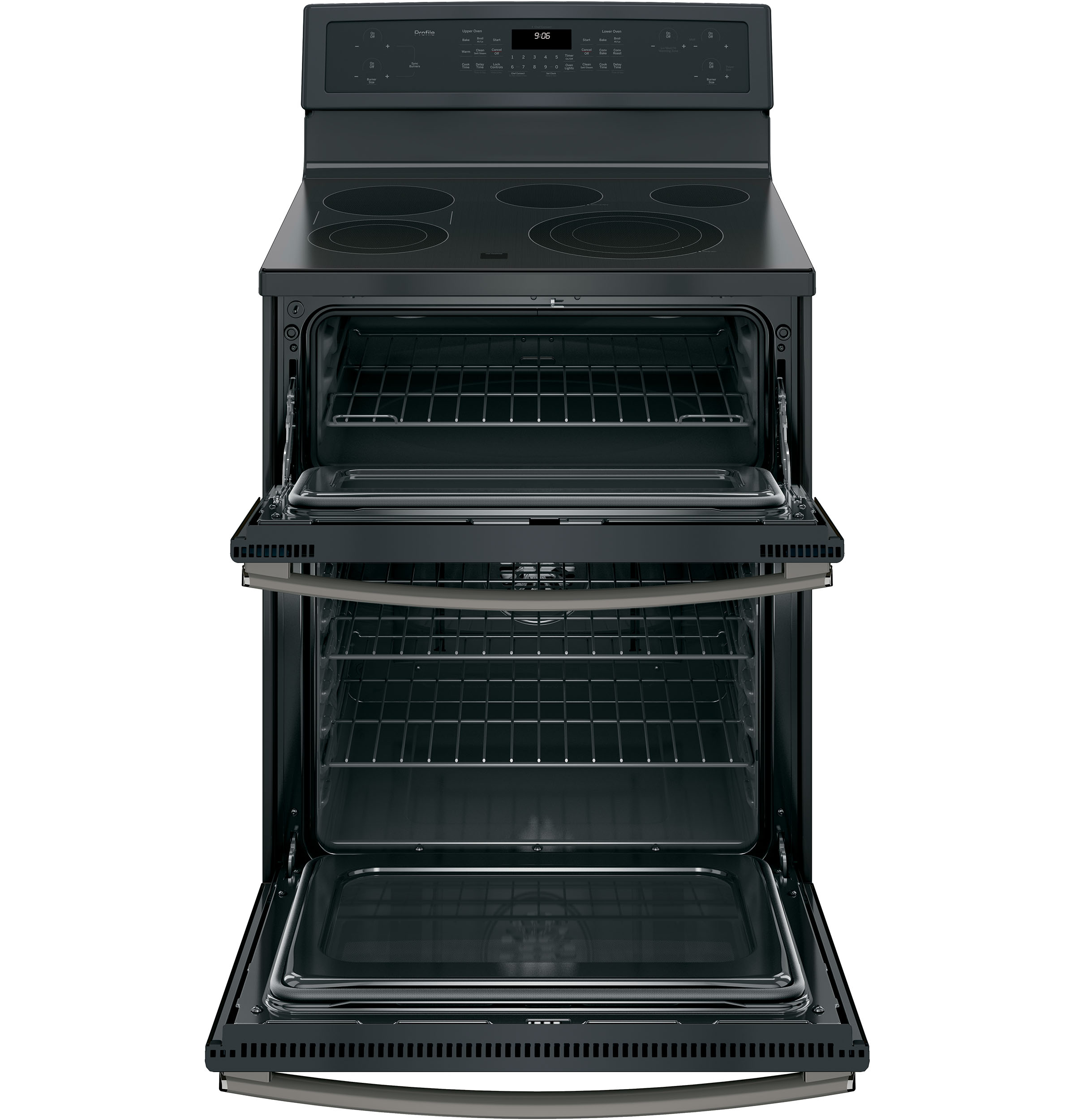 30" Free-Standing Electric Double Oven Convection Range PB960FJDS, product image 4 of 9