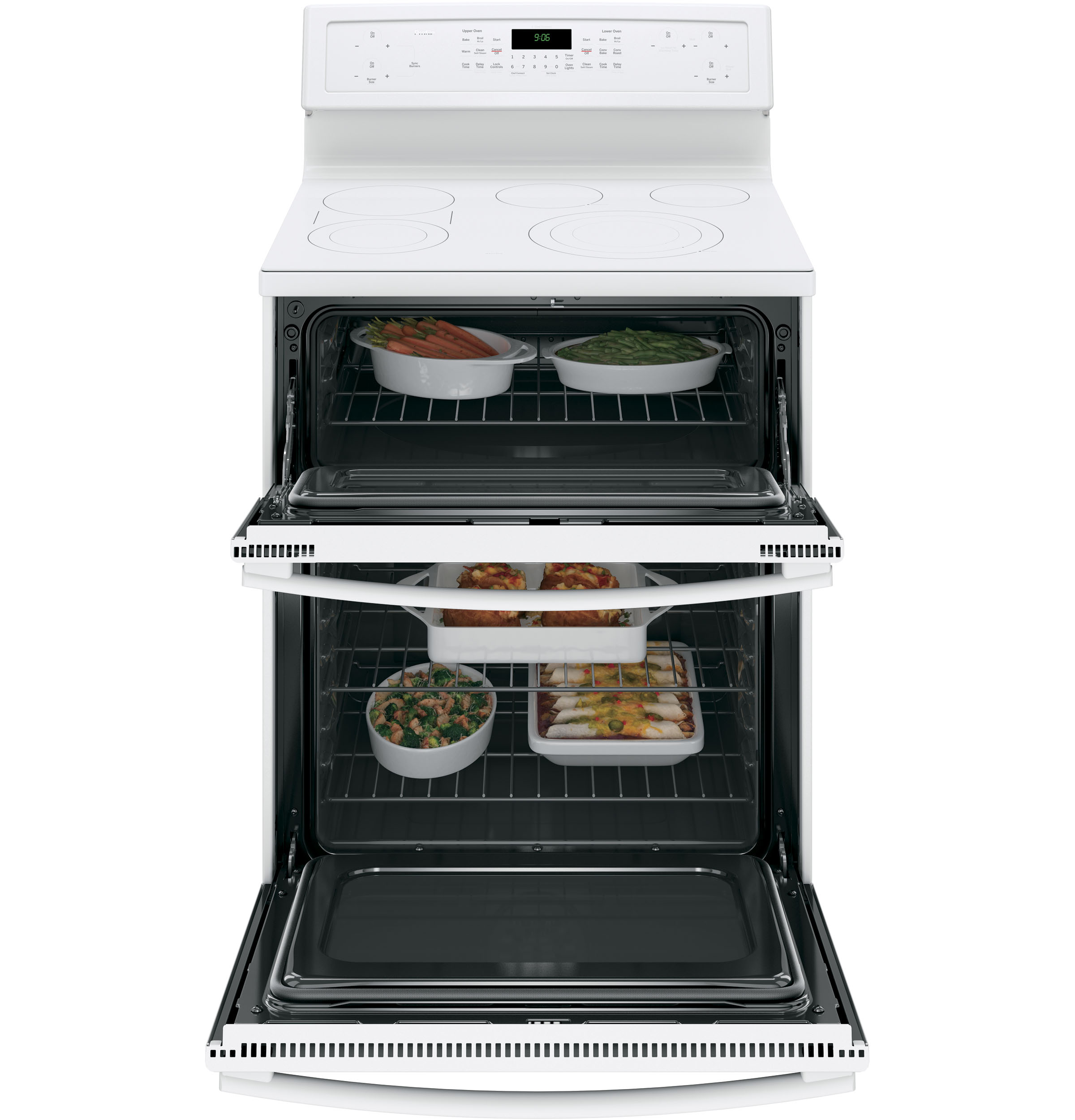 Series 30" Free-Standing Electric Double Oven Convection Range PB960TJWW, product image 12 of 18
