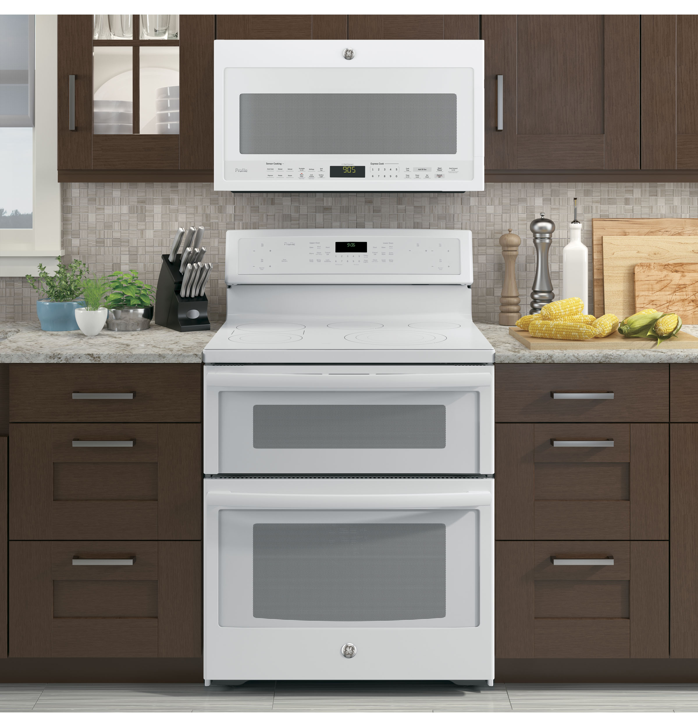 Series 30" Free-Standing Electric Double Oven Convection Range PB960TJWW, product image 15 of 18