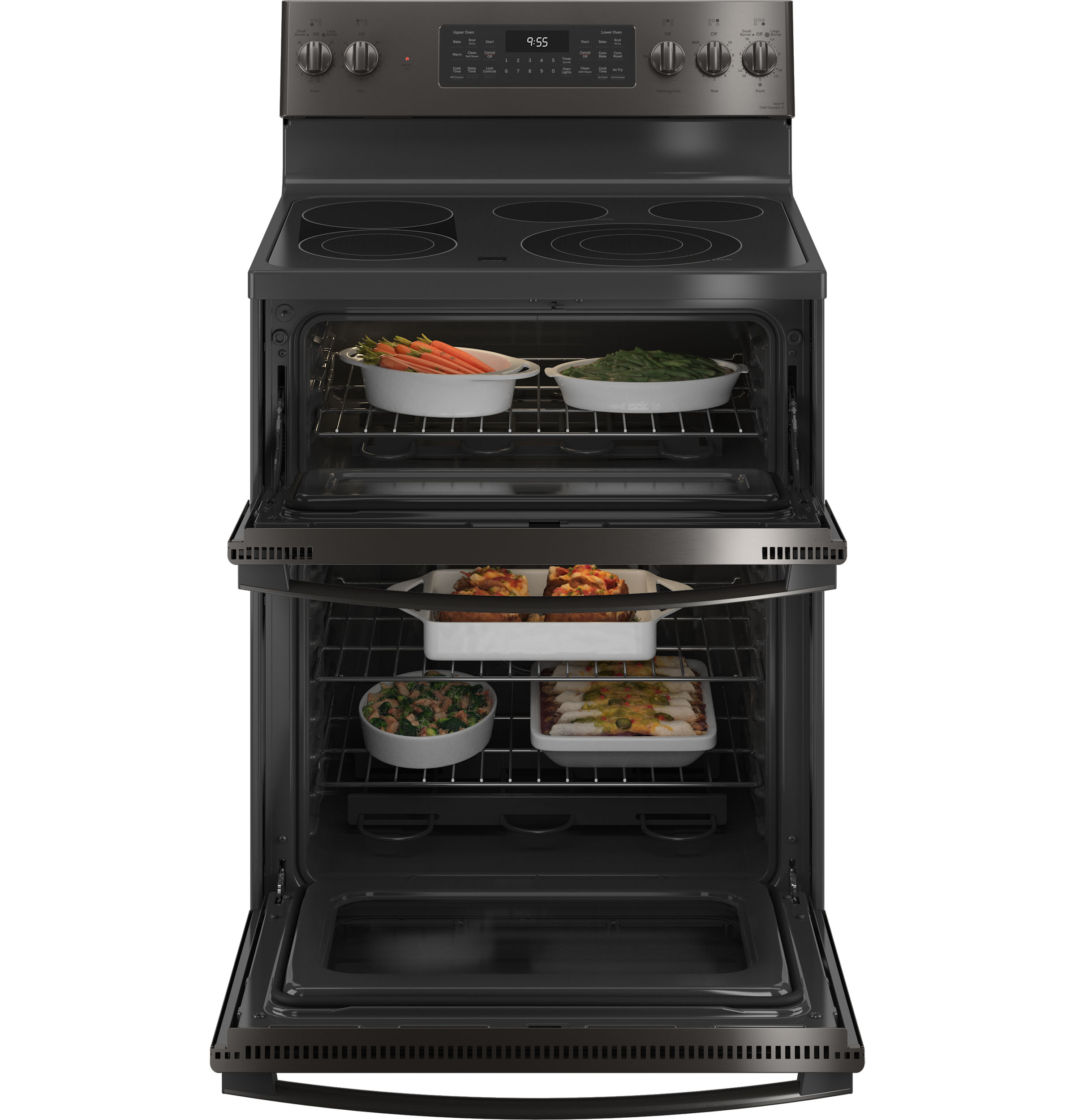 30" Smart Free-Standing Electric Double Oven Convection Range with No Preheat Air Fry view 3