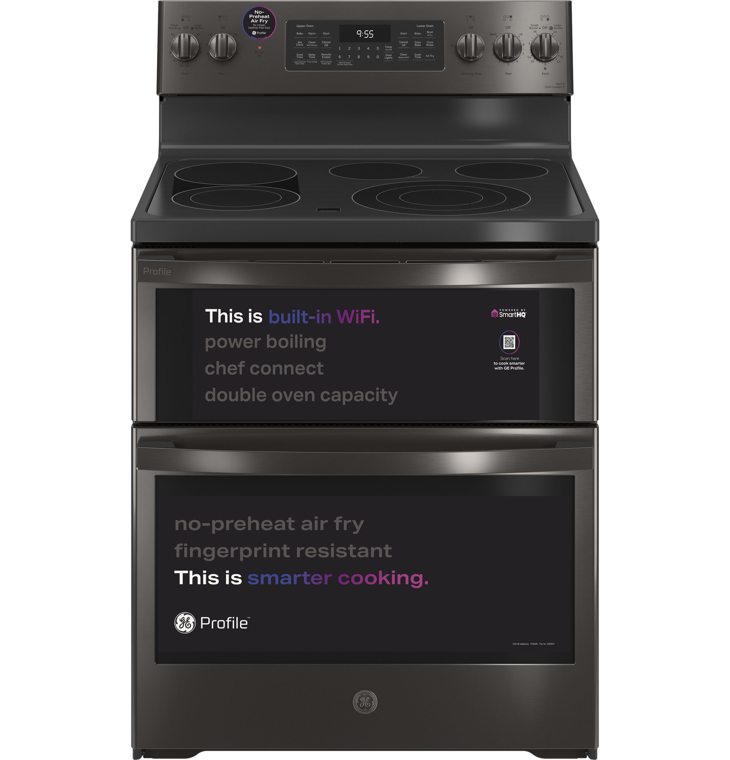 30" Smart Free-Standing Electric Double Oven Convection Range with No Preheat Air Fry view 10