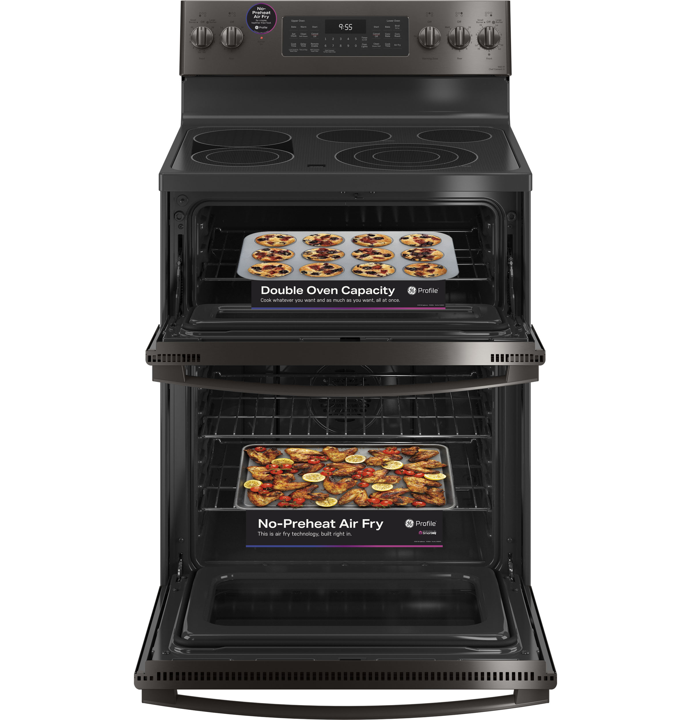 30" Smart Free-Standing Electric Double Oven Convection Range with No Preheat Air Fry view 11