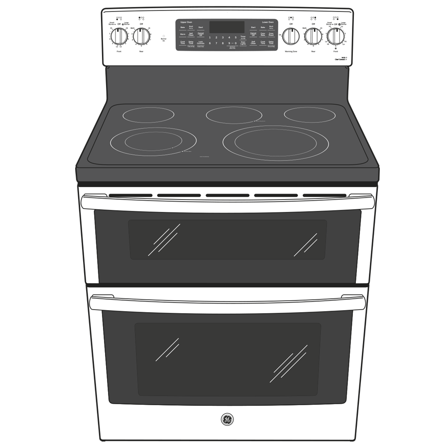 30" Smart Free-Standing Electric Double Oven Convection Range with No Preheat Air Fry view 9