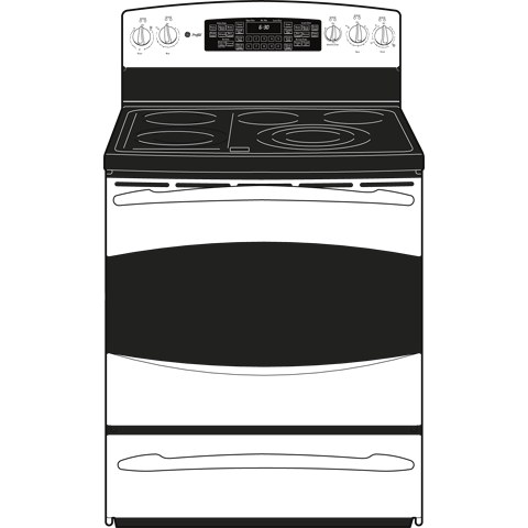 30" Free-Standing Double Oven Range PB969SPSS, product image 3 of 4