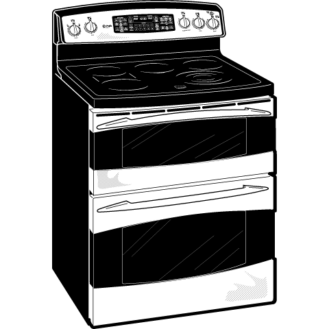 30" Free-Standing Double Oven Range PB975SMSS, product image 11 of 13