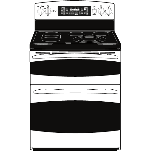30" Free-Standing Double Oven Range PB975STSS