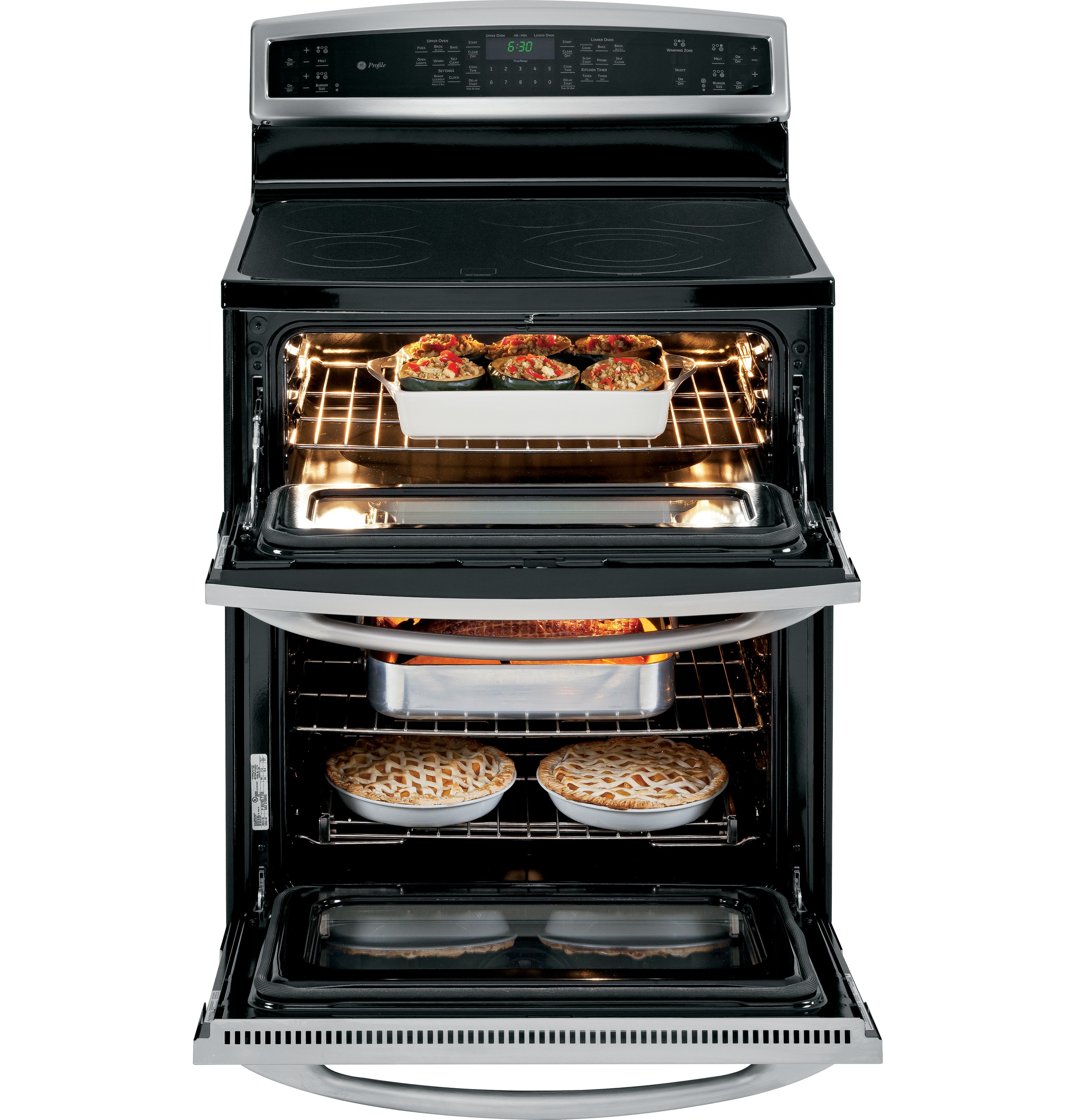 30" Free-Standing Double Oven Range PB978STSS, product image 6 of 9