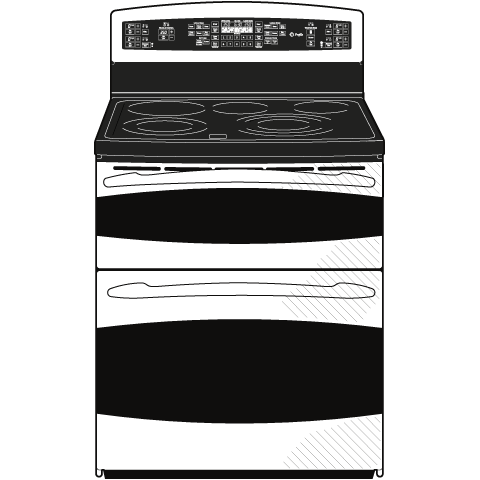 30" Free-Standing Double Oven Range PB978STSS, product image 8 of 9