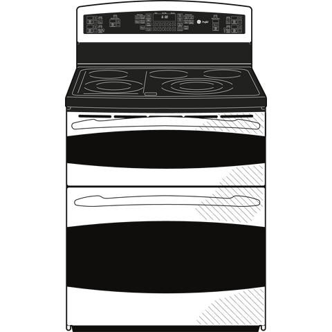 30" Free-Standing Double Oven Range PB979SPSS, product image 9 of 11