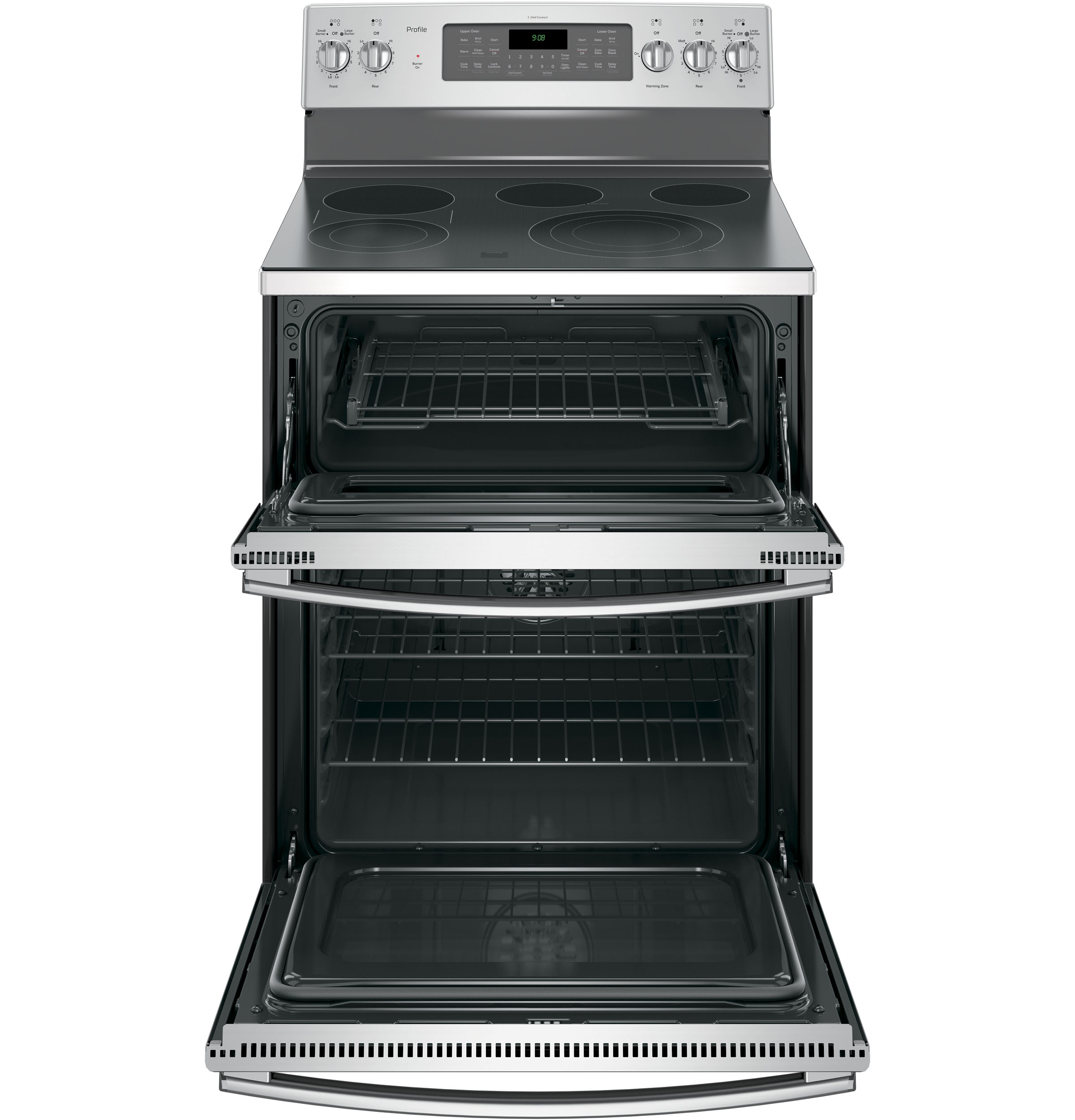 30" Free-Standing Double Oven Convection Range PB980SJSS, product image 3 of 13