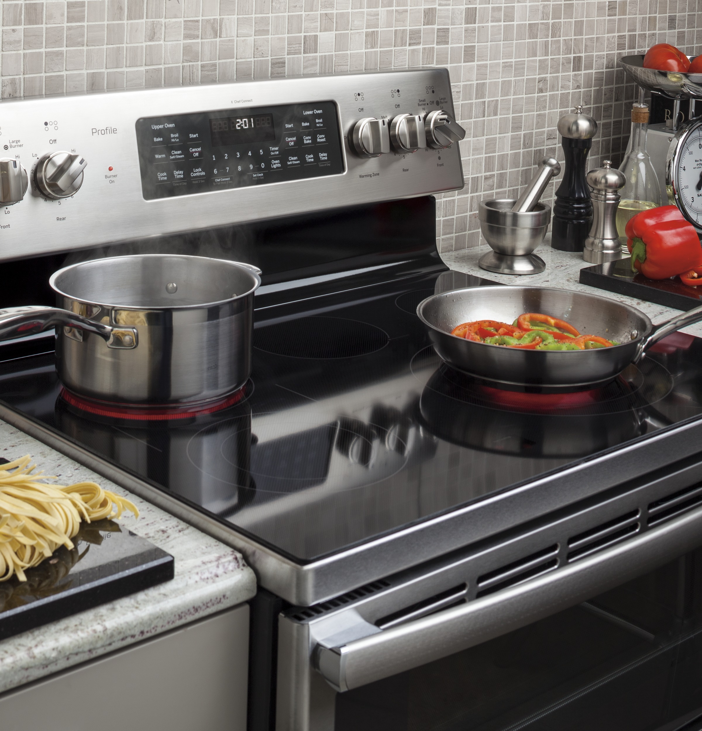 30" Free-Standing Double Oven Convection Range PB980SJSS, product image 10 of 13