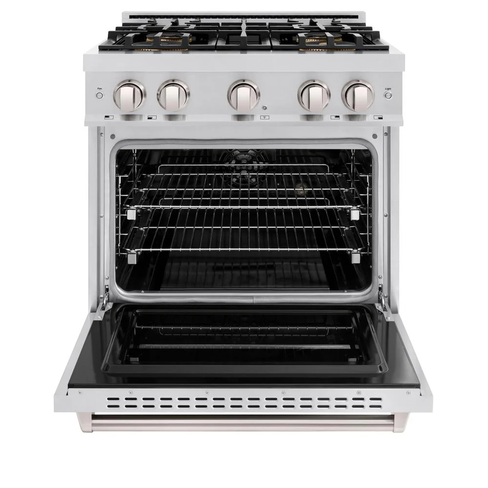 30 In. 4.2 Cu. Ft. Classic Dual Fuel Range With 4 Burner Duopro™ Cooktop And Electric Convection Oven In Stainless Steel PCDR30