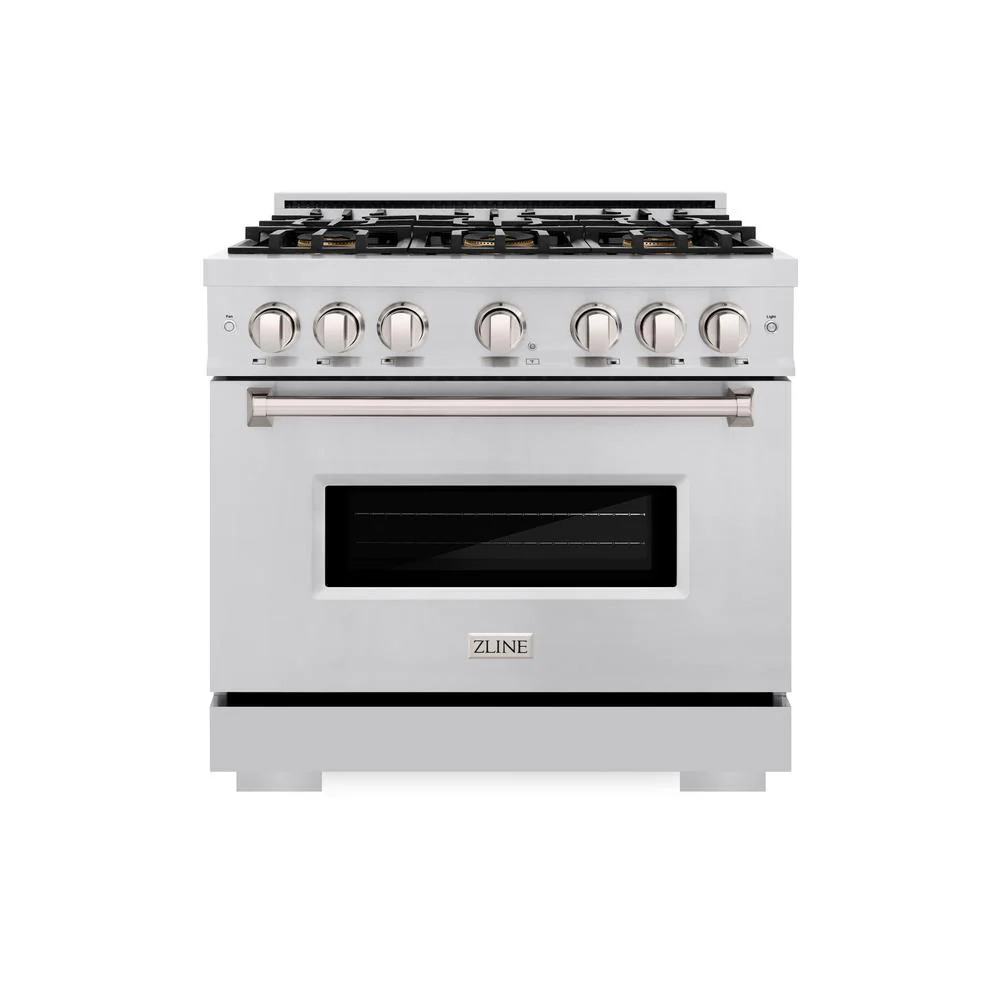 36 In. 5.2 Cu. Ft. Classic Dual Fuel Range With 6 Burner Duopro™ Cooktop And Electric Convection Oven In Stainless Steel PCDR36
