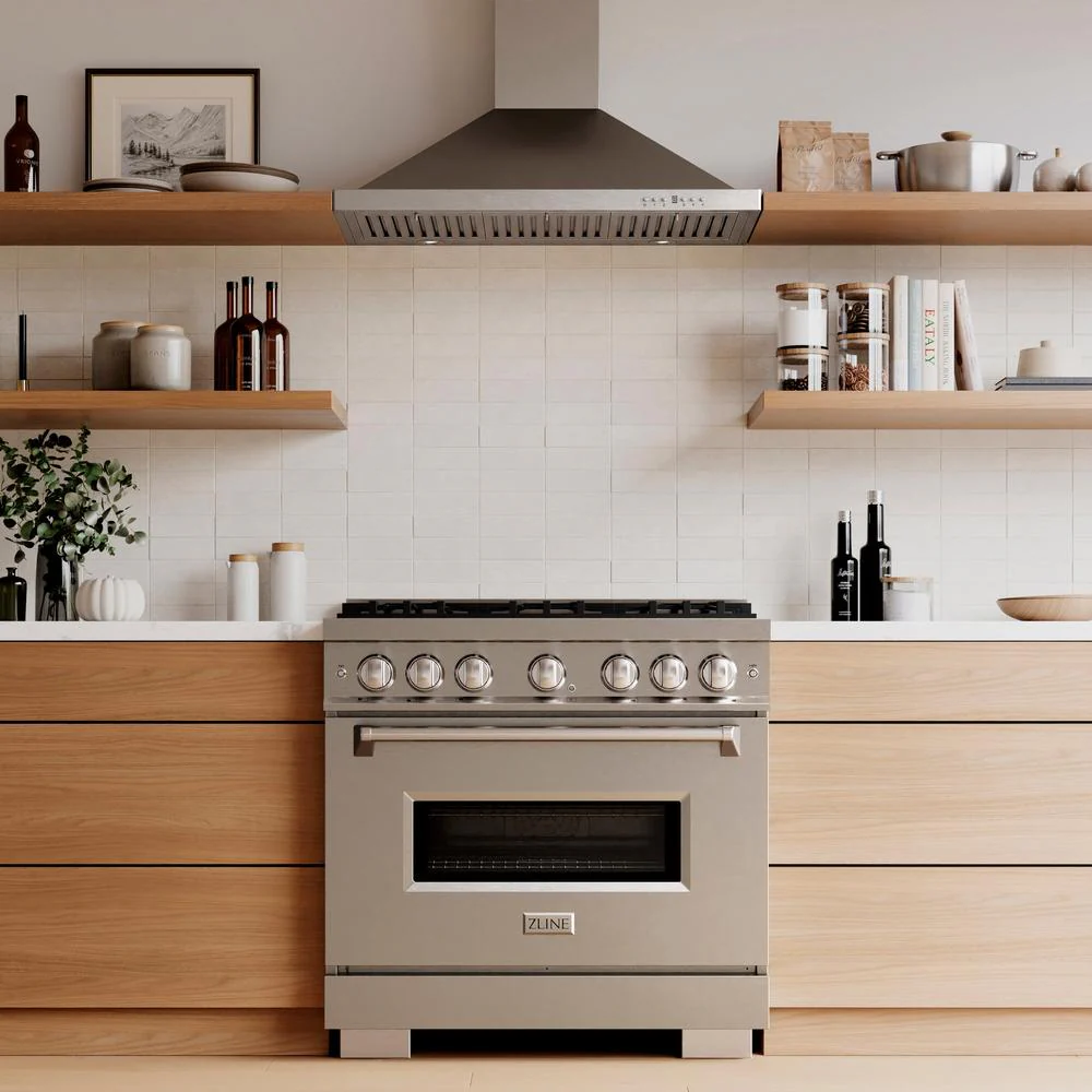 36 In. 5.2 Cu. Ft. Classic Dual Fuel Range With 6 Burner Duopro™ Cooktop And Electric Convection Oven In Stainless Steel PCDR36