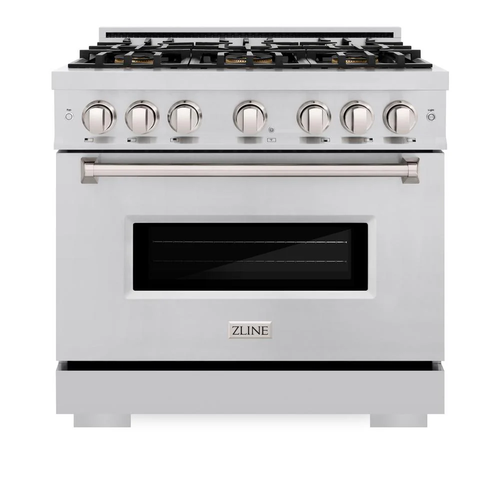 36 In. 5.2 Cu. Ft. Classic Dual Fuel Range With 6 Burner Duopro™ Cooktop And Electric Convection Oven In Stainless Steel PCDR36